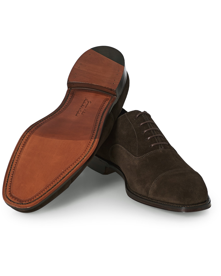 Heren | Loake 1880 Aldwych Oxford Dark Brown Suede | Loake 1880 | Aldwych Oxford Dark Brown Suede