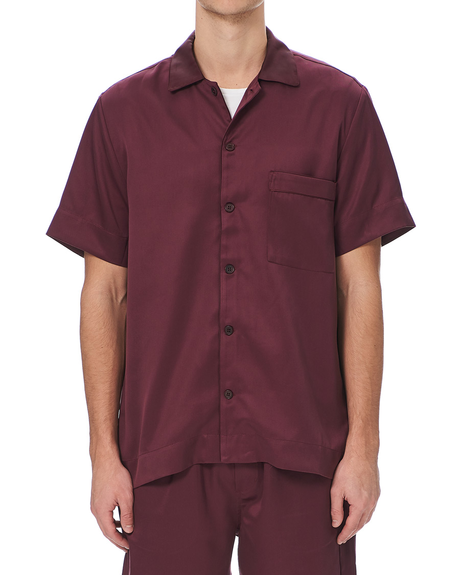 Heren | Pyjama's en gewaden | CDLP | Home Suit Short Sleeve Burgundy