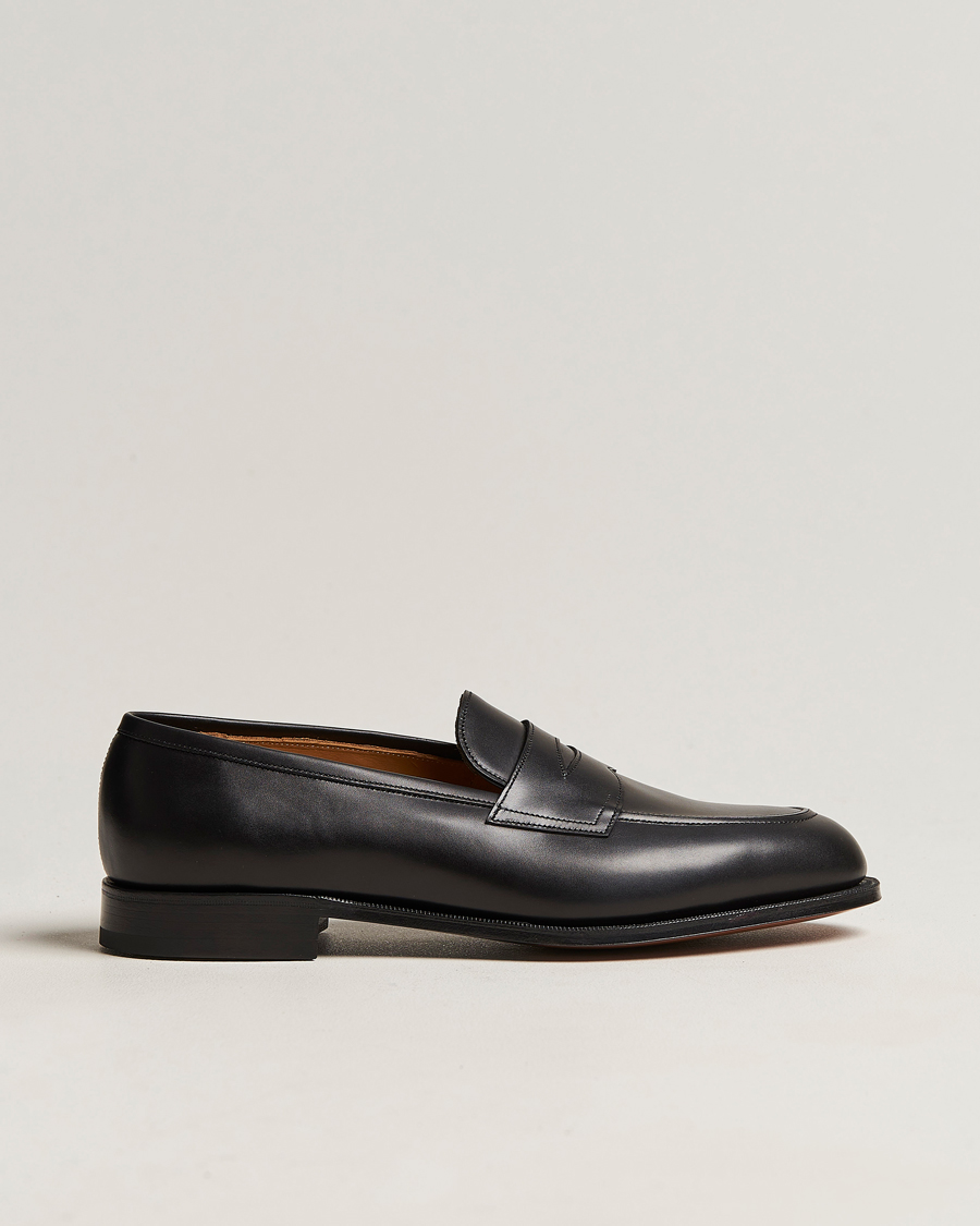 Heren | Edward Green Piccadilly Penny Loafer Black Calf | Edward Green | Piccadilly Penny Loafer Black Calf