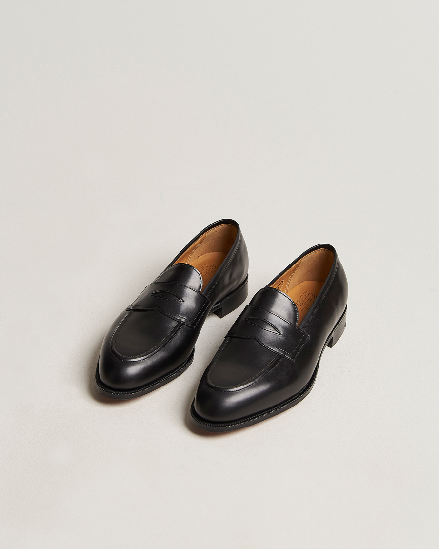 Heren | Edward Green Piccadilly Penny Loafer Black Calf | Edward Green | Piccadilly Penny Loafer Black Calf