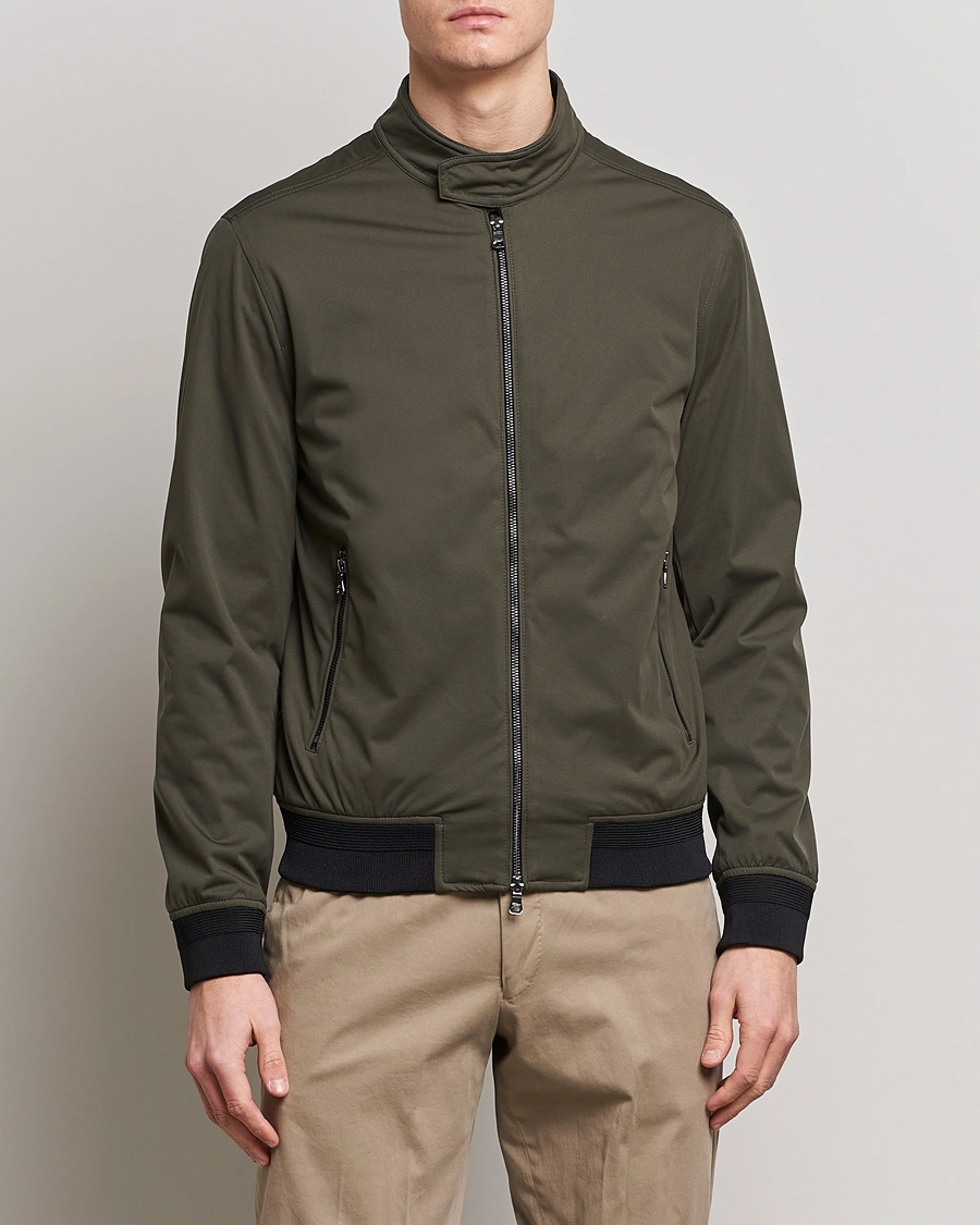 Men | Formal jackets | Oscar Jacobson | Harris Harrington Nylon Jacket Green