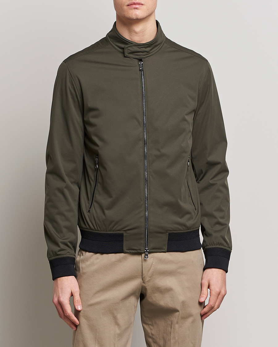 Men | Formal jackets | Oscar Jacobson | Harris Harrington Nylon Jacket Green