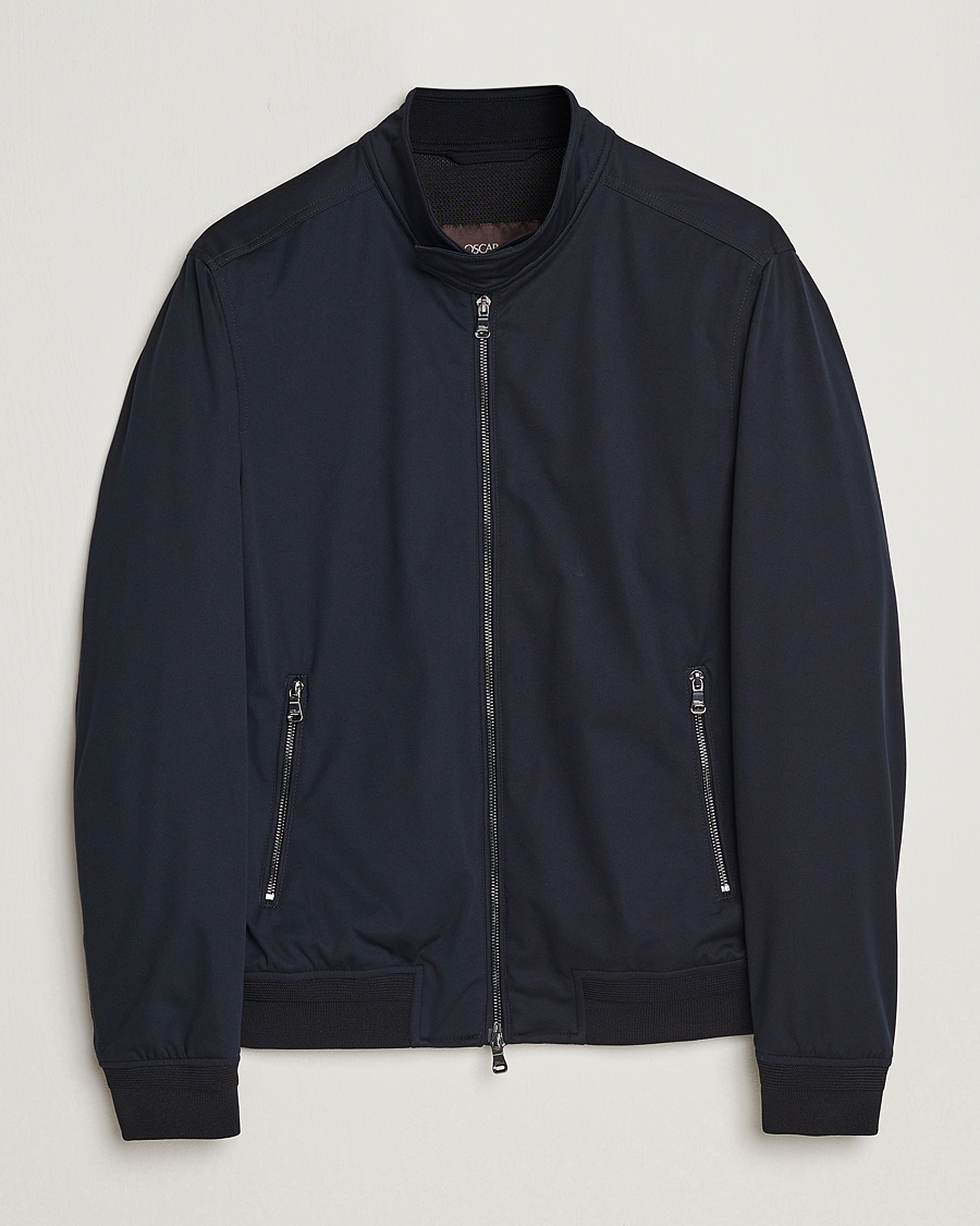 Heren | Jassen | Oscar Jacobson | Harris Harrington Nylon Jacket Navy