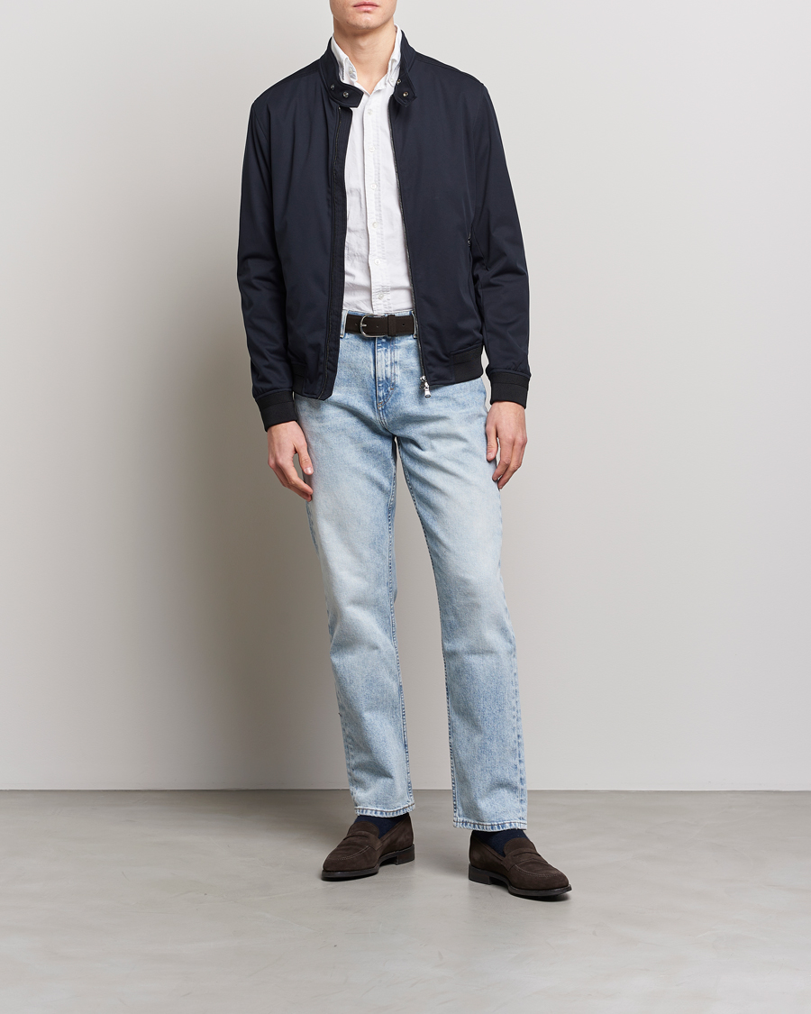 Heren | Jassen | Oscar Jacobson | Harris Harrington Nylon Jacket Navy