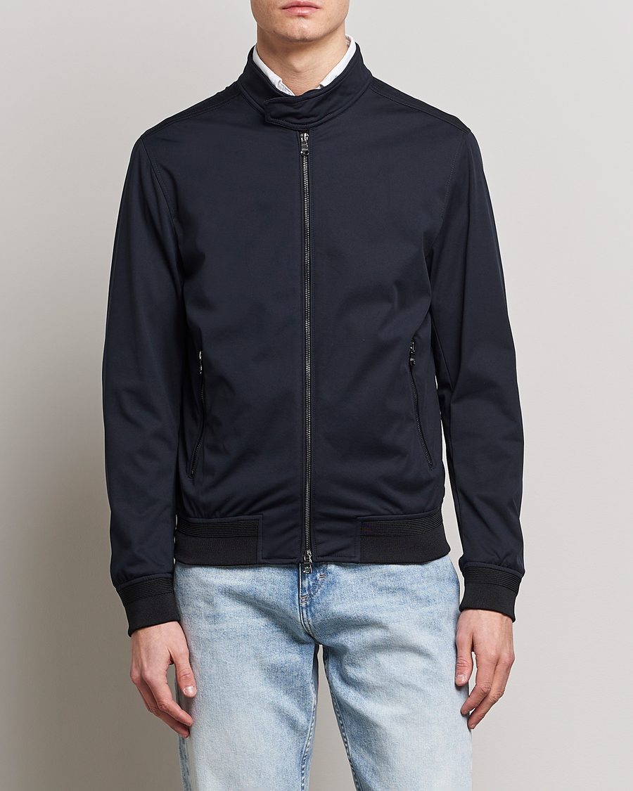 Heren | Jassen | Oscar Jacobson | Harris Harrington Nylon Jacket Navy