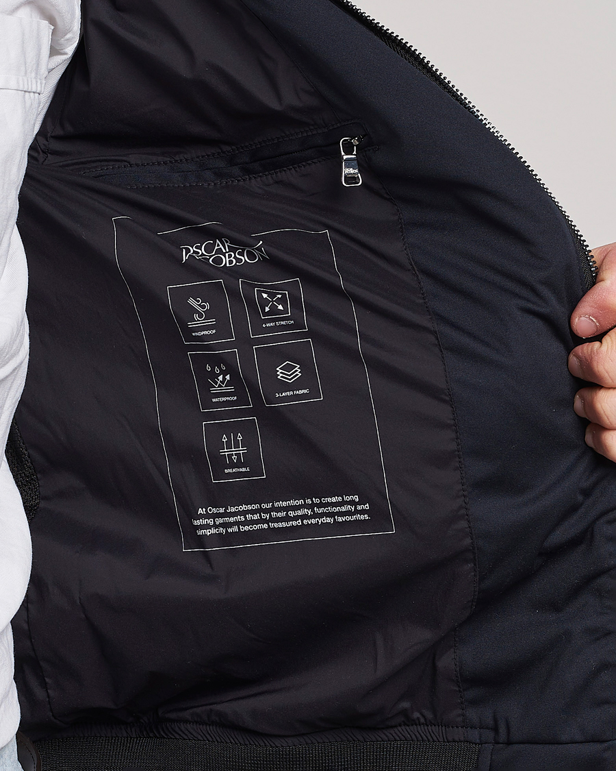 Heren | Jassen | Oscar Jacobson | Harris Harrington Nylon Jacket Navy