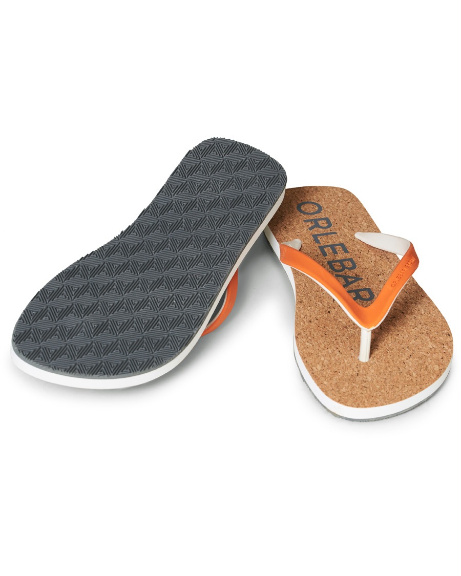 Heren | Orlebar Brown Haston Cork Flip Flops Clementine | Orlebar Brown | Haston Cork Flip Flops Clementine