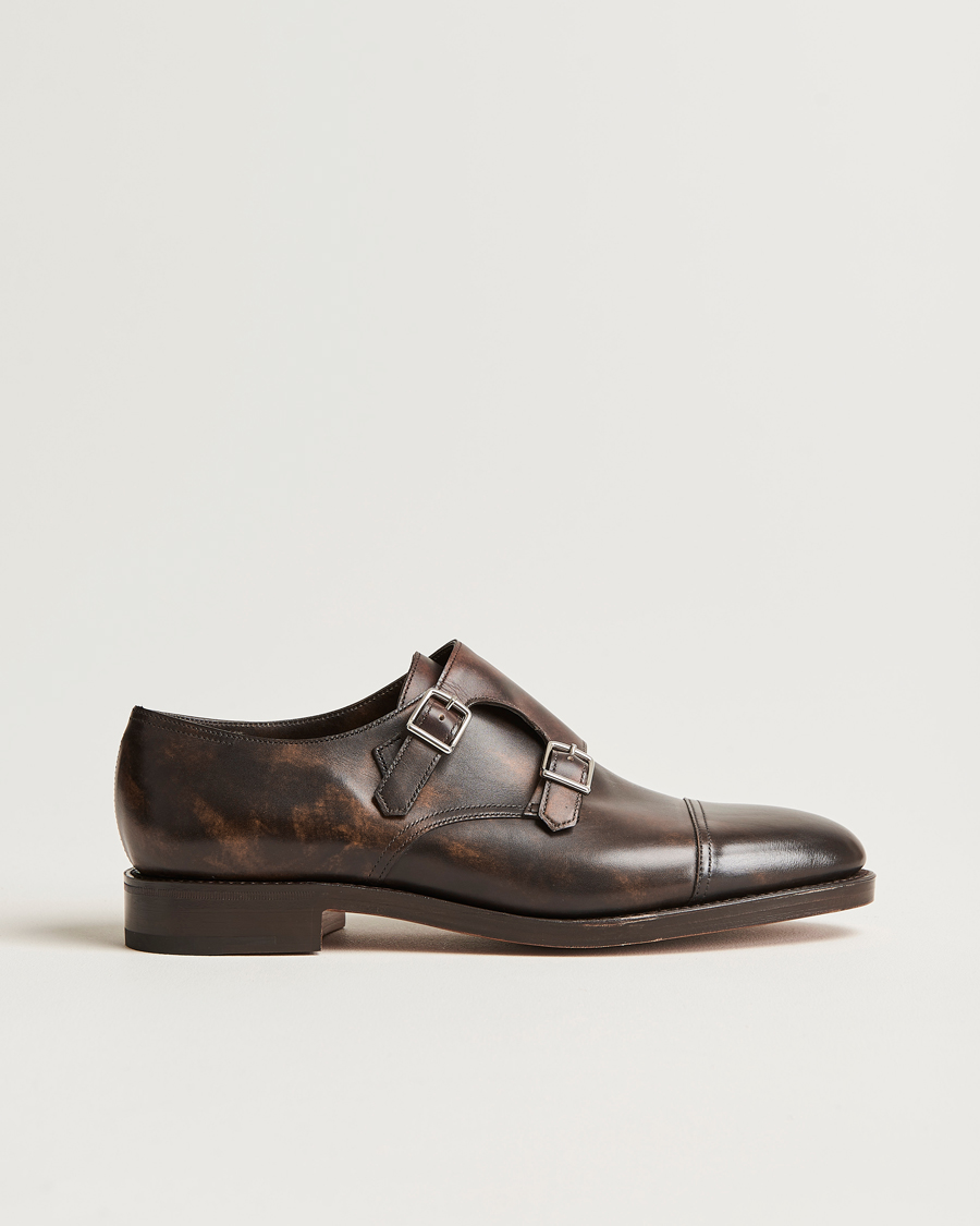 Heren | John Lobb William Double Monkstrap Dark Brown Calf | John Lobb | William Double Monkstrap Dark Brown Calf