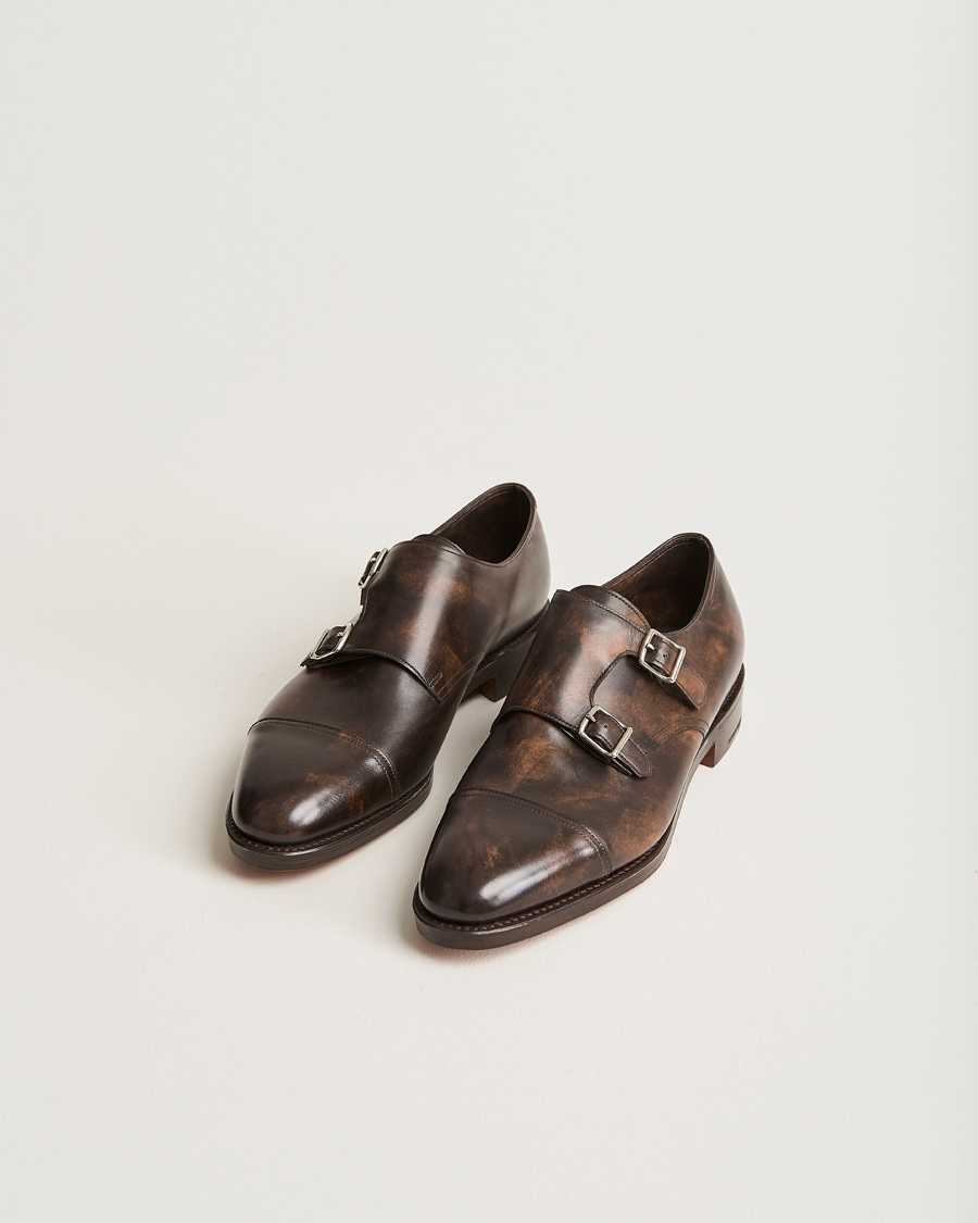 Heren | John Lobb William Double Monkstrap Dark Brown Calf | John Lobb | William Double Monkstrap Dark Brown Calf