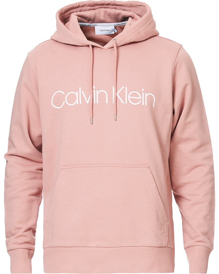 Heren | Truien | Calvin Klein | Front Logo Hoodie Muted Pink