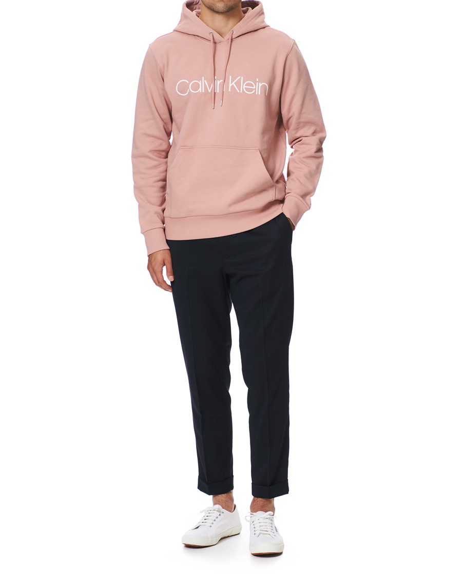 Heren | Truien | Calvin Klein | Front Logo Hoodie Muted Pink