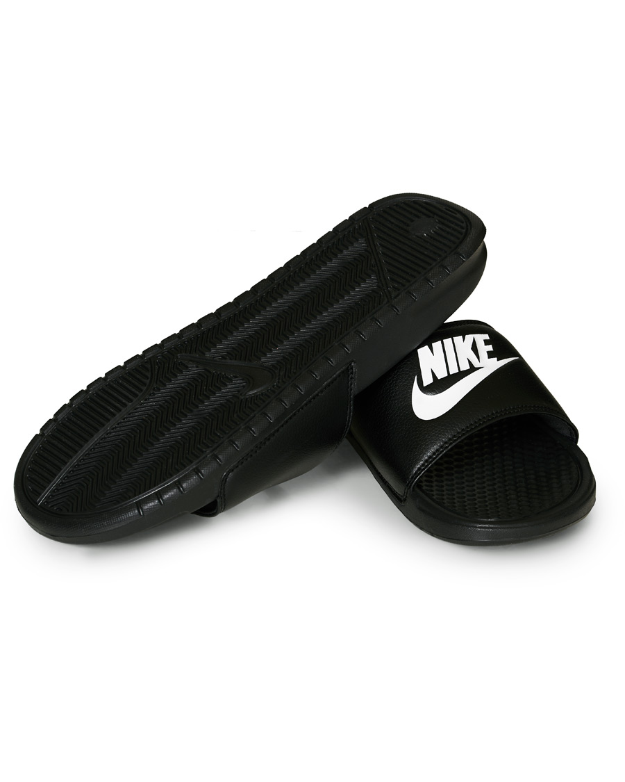 Heren | Nike Benassi JDI Slides Black/White | Nike | Benassi JDI Slides Black/White