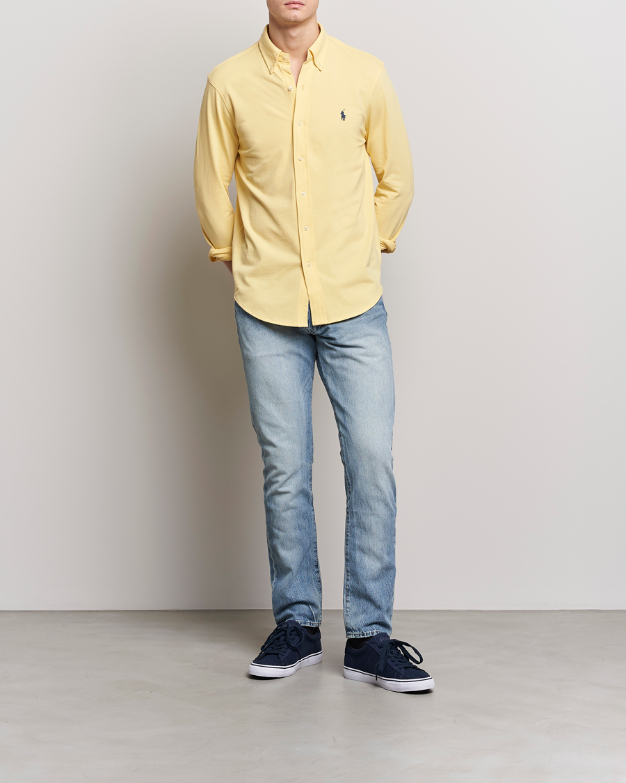 Heren | Overhemden | Polo Ralph Lauren | Featherweight Mesh Shirt Corn Yellow