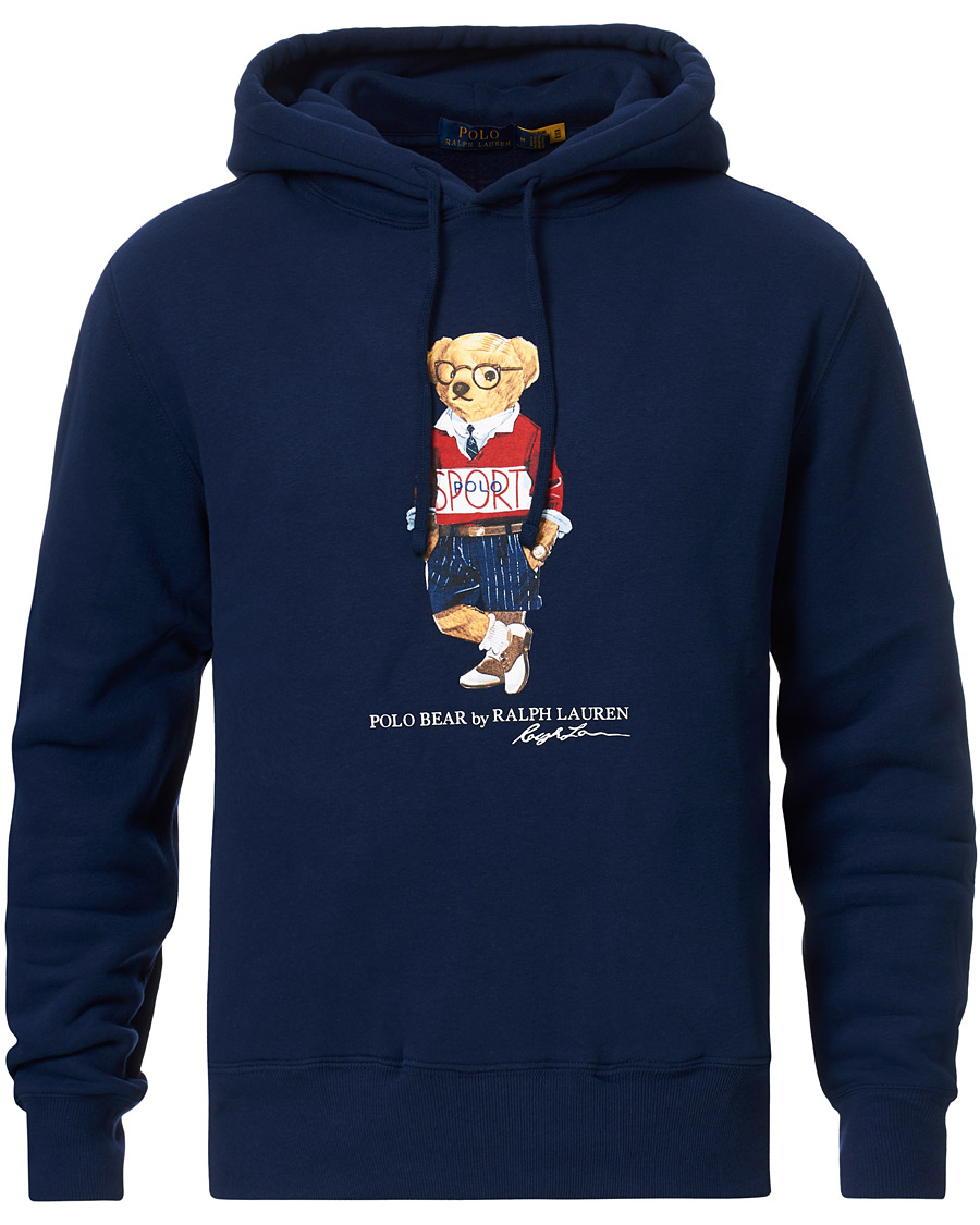 Heren | Truien | Polo Ralph Lauren | Printed Sports Bear Hoodie Cruise Navy