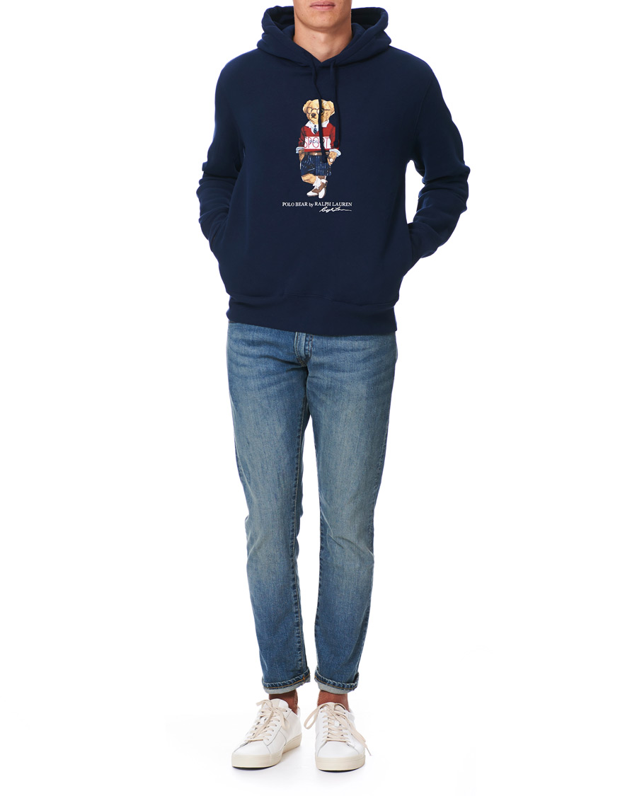 Heren | Truien | Polo Ralph Lauren | Printed Sports Bear Hoodie Cruise Navy