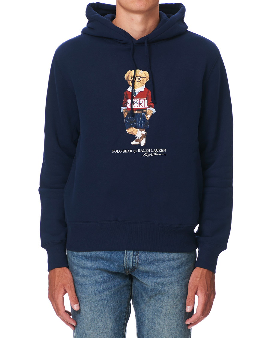 Heren | Truien | Polo Ralph Lauren | Printed Sports Bear Hoodie Cruise Navy