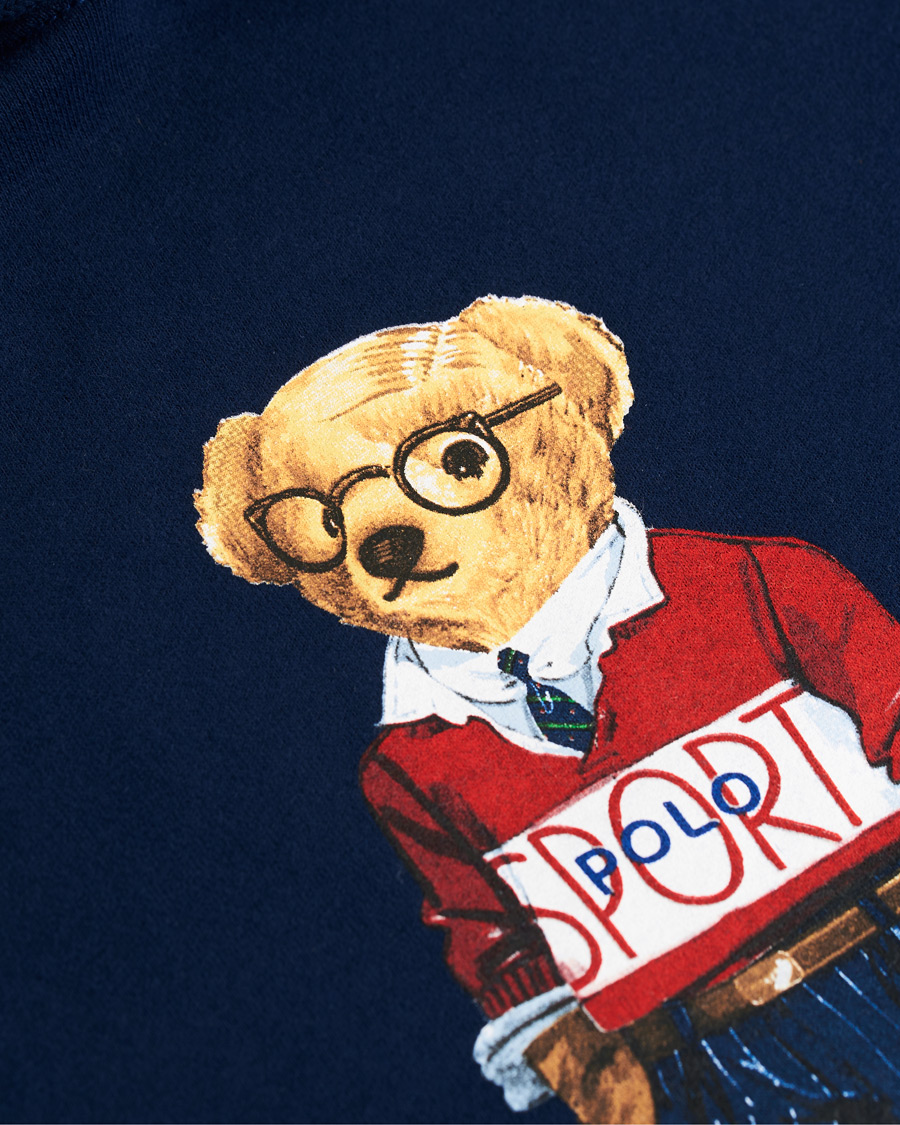 Heren | Truien | Polo Ralph Lauren | Printed Sports Bear Hoodie Cruise Navy