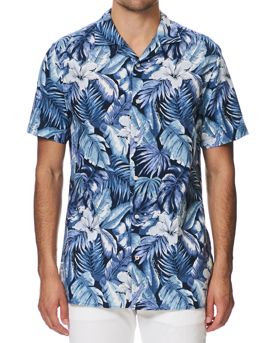 Heren | Overhemden | Tommy Hilfiger | Hawaiian Printed Short Sleeve Shirt Washed Ink