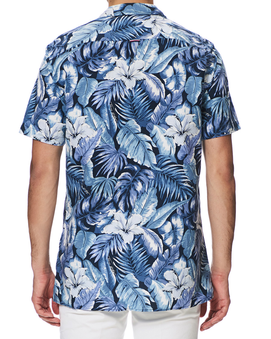 Heren | Overhemden | Tommy Hilfiger | Hawaiian Printed Short Sleeve Shirt Washed Ink