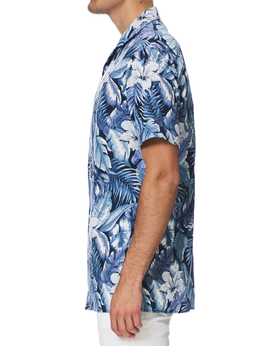 Heren | Overhemden | Tommy Hilfiger | Hawaiian Printed Short Sleeve Shirt Washed Ink