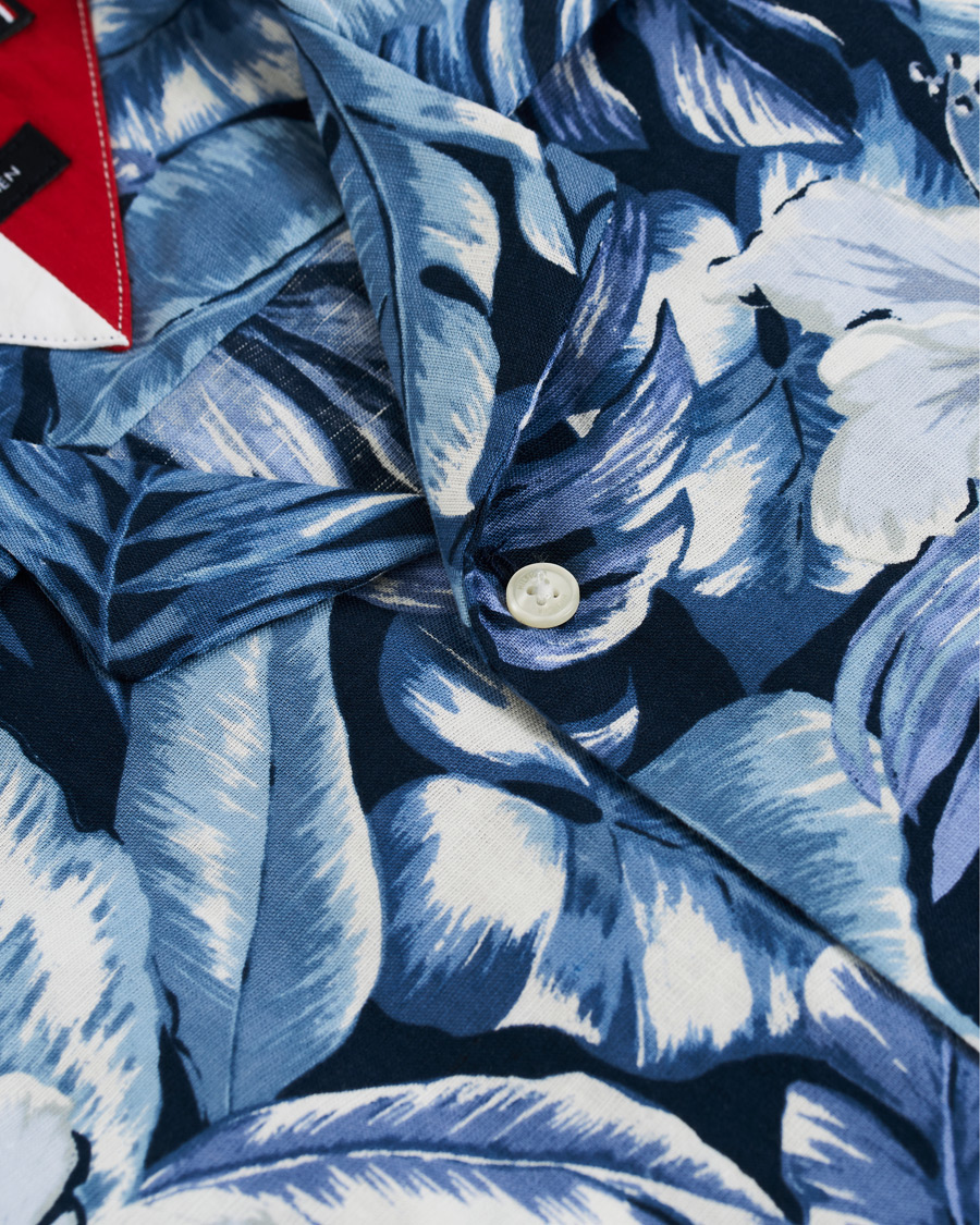 Heren | Overhemden | Tommy Hilfiger | Hawaiian Printed Short Sleeve Shirt Washed Ink