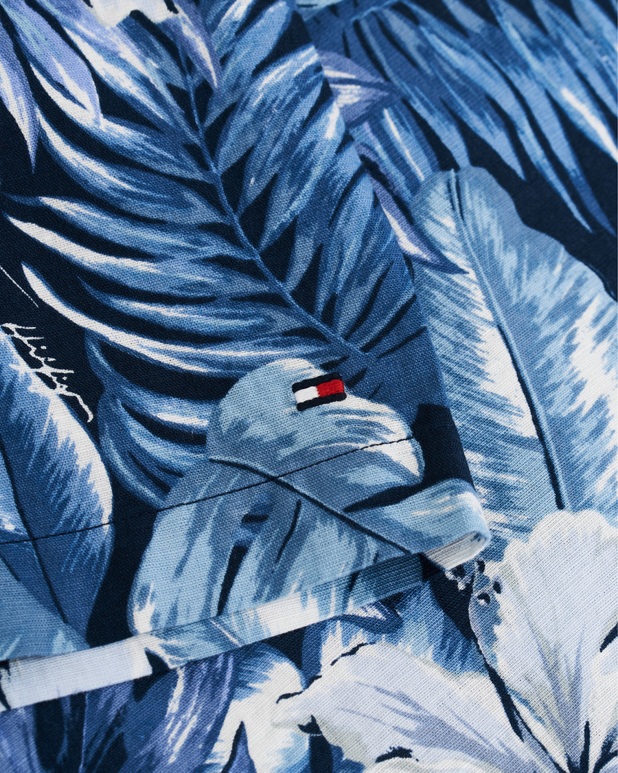 Heren | Overhemden | Tommy Hilfiger | Hawaiian Printed Short Sleeve Shirt Washed Ink