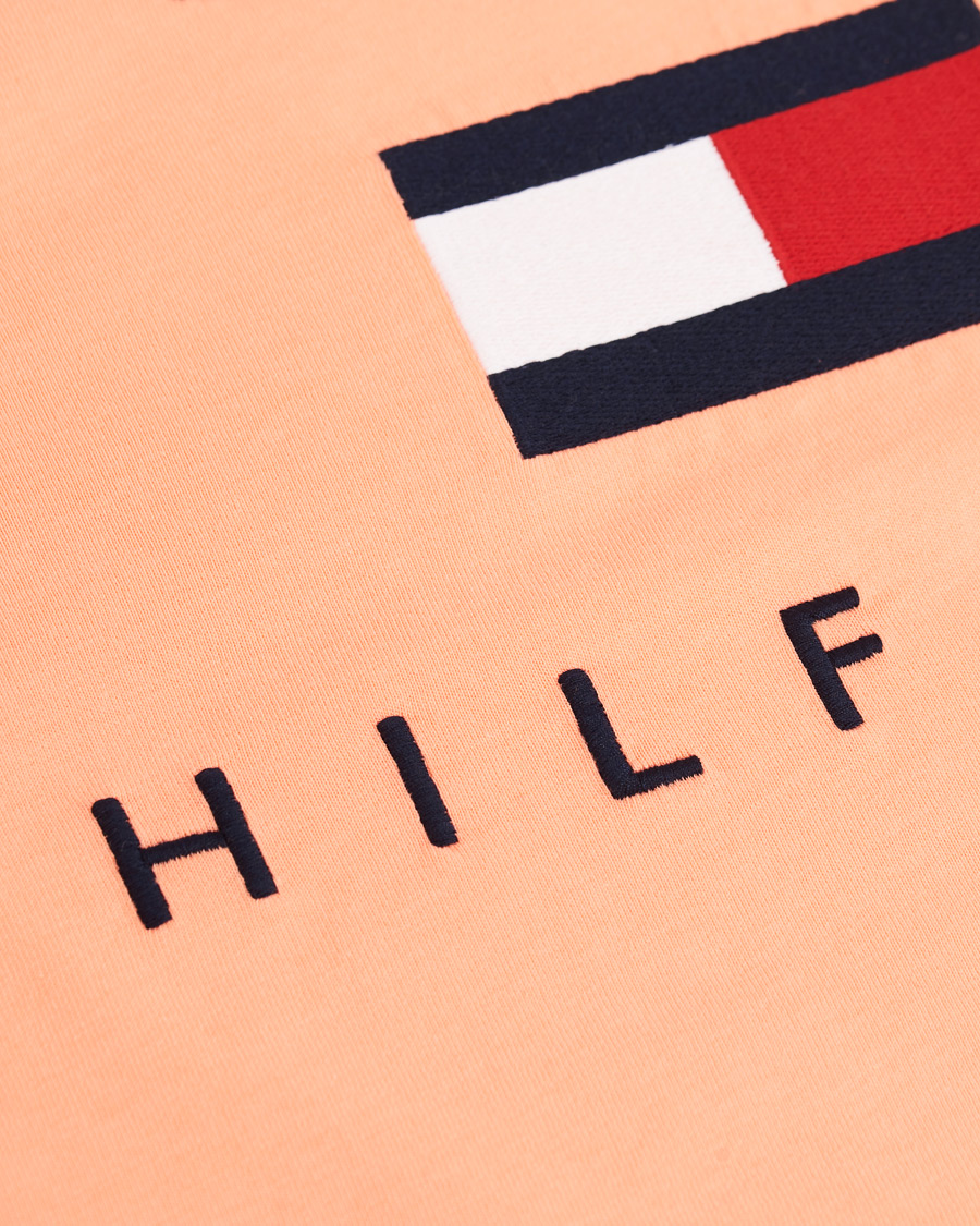 Heren | T-shirts | Tommy Hilfiger | Flag Logo Crew Neck Tee Island Coral