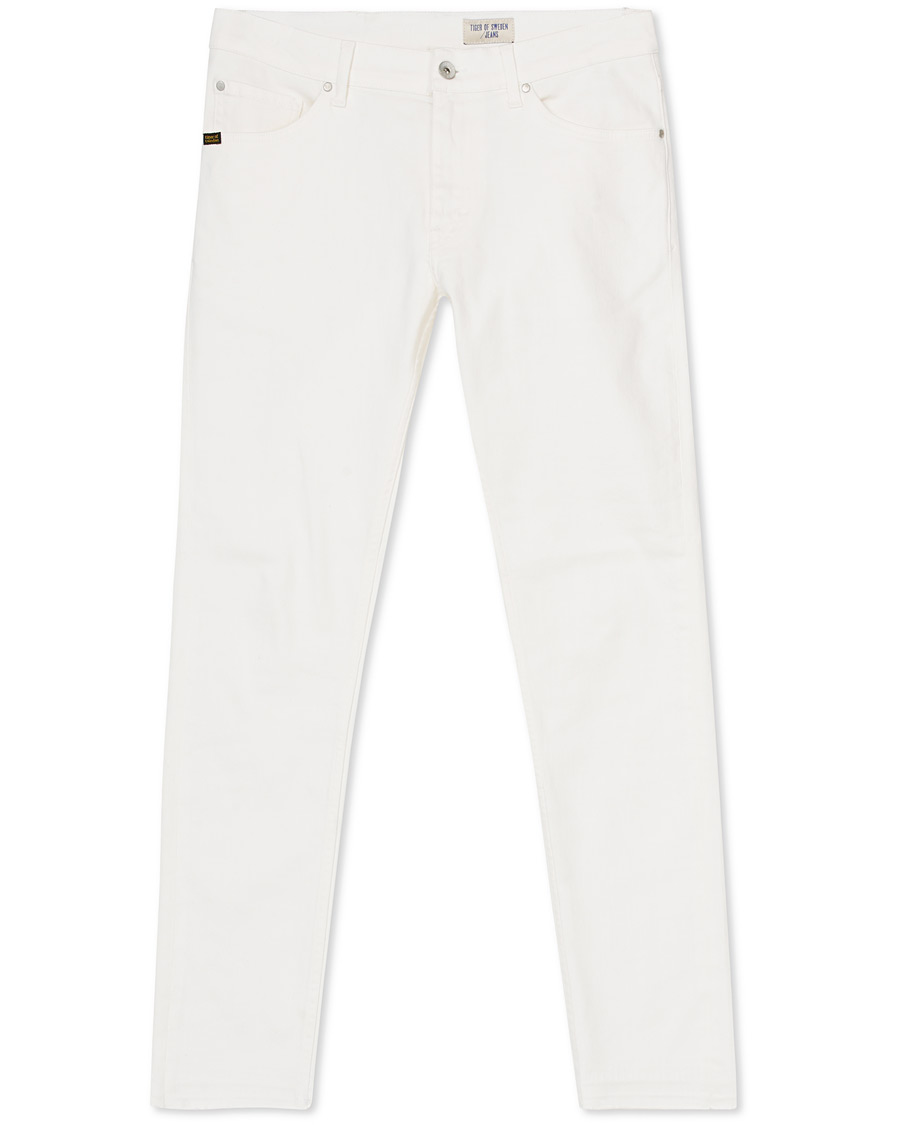 Heren | Jeans | Tiger of Sweden Jeans | Evolve Panel Organic Cotton Stretch Jeans White