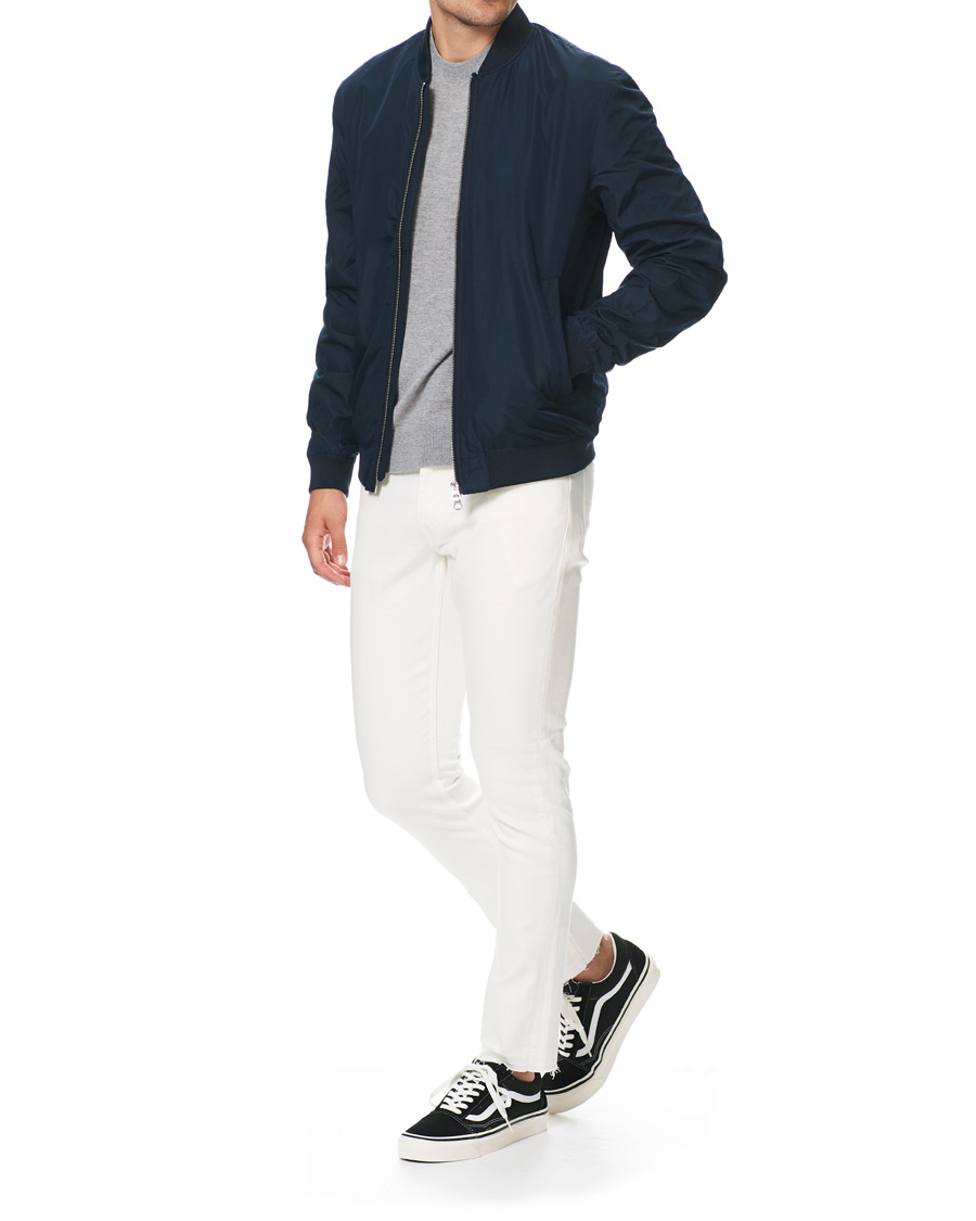 Heren | Jeans | Tiger of Sweden Jeans | Evolve Panel Organic Cotton Stretch Jeans White