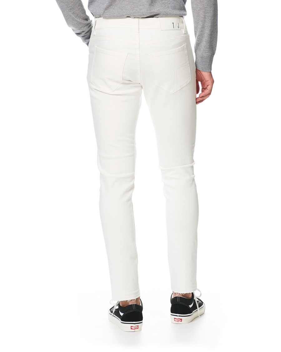 Heren | Jeans | Tiger of Sweden Jeans | Evolve Panel Organic Cotton Stretch Jeans White