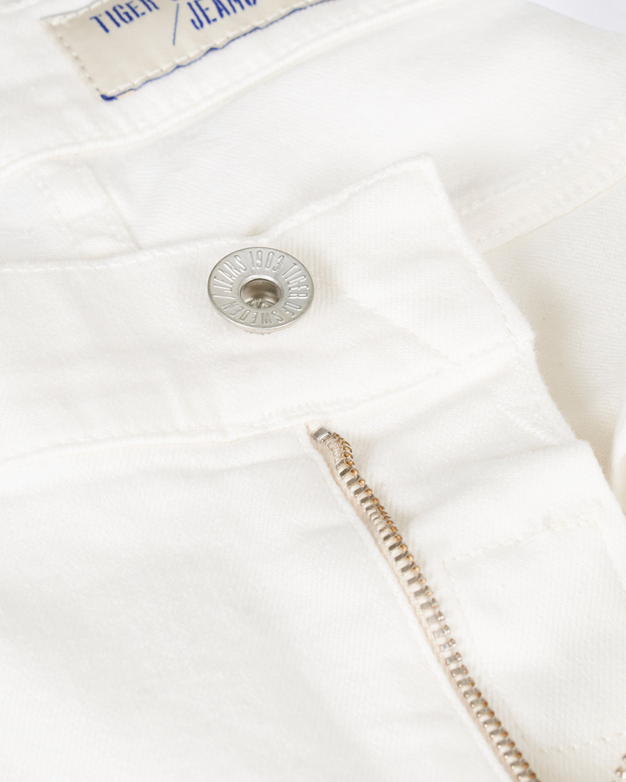 Heren | Jeans | Tiger of Sweden Jeans | Evolve Panel Organic Cotton Stretch Jeans White