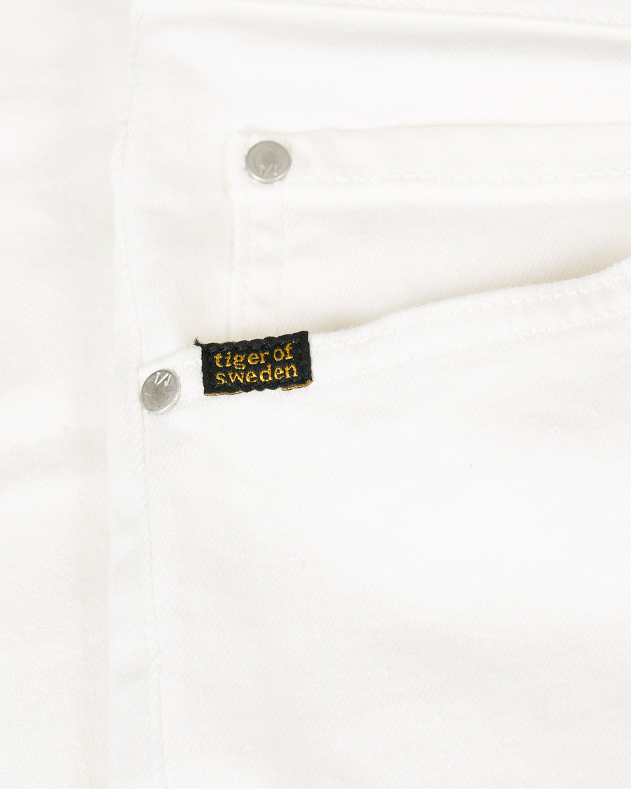 Heren | Jeans | Tiger of Sweden Jeans | Evolve Panel Organic Cotton Stretch Jeans White