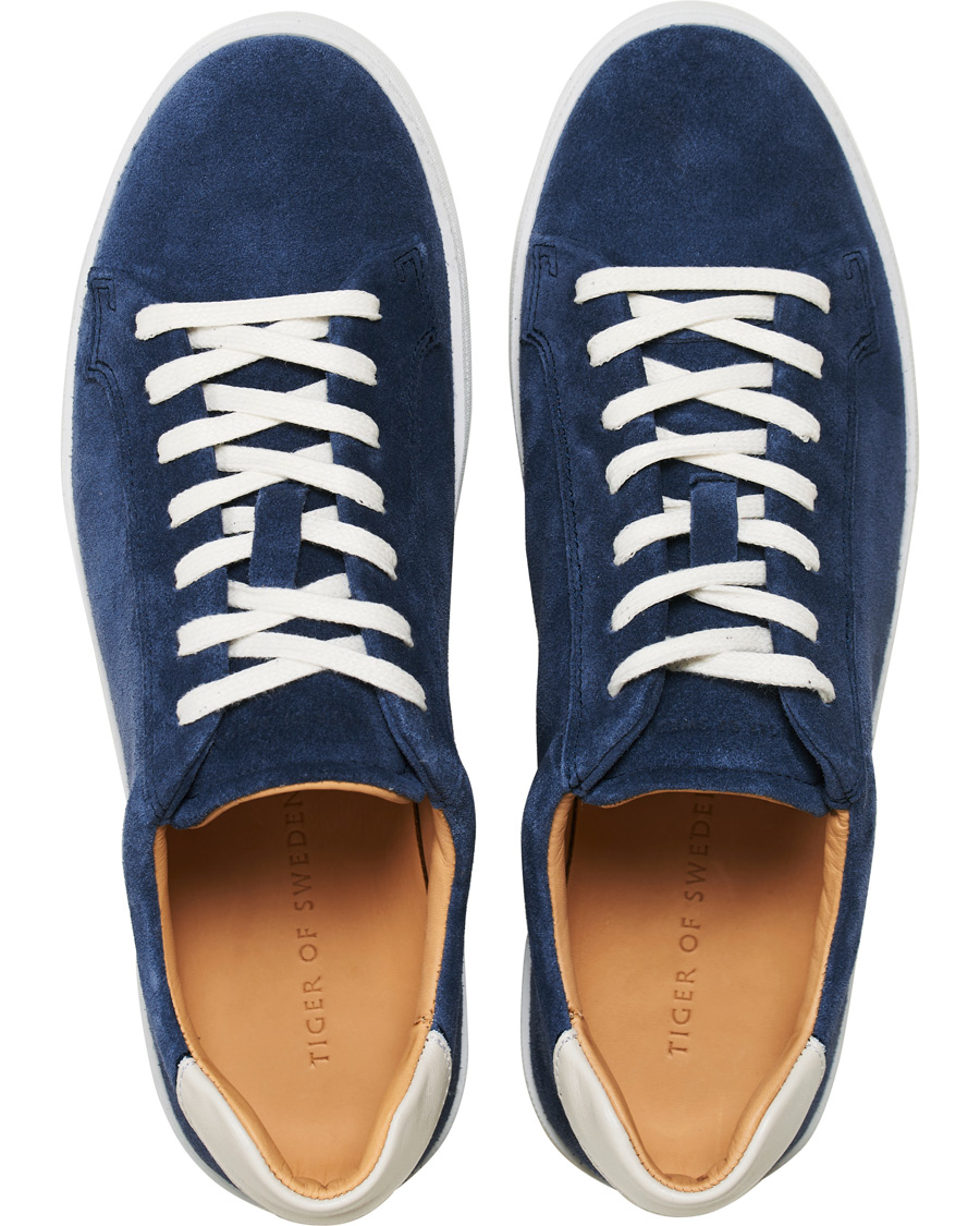 Heren | Tiger of Sweden Salas Sneaker Blue Suede | Tiger of Sweden | Salas Sneaker Blue Suede
