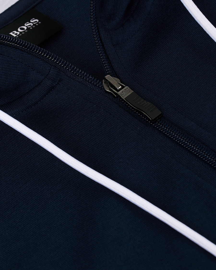 Heren | Truien | BOSS GREEN | BOSS Athleisure Saggy Full-Zip Hoodie Navy