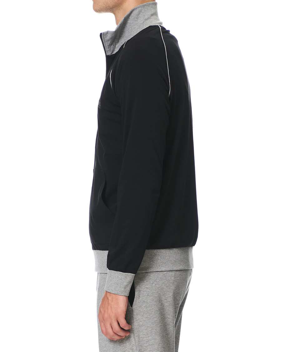 Heren | BOSS Loungewear Full-Zip Sweater Black | BOSS BLACK | BOSS Loungewear Full-Zip Sweater Black