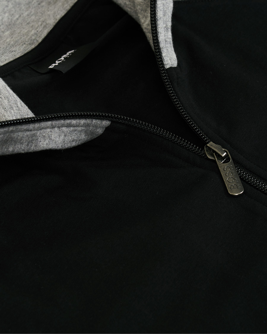 Heren | BOSS Loungewear Full-Zip Sweater Black | BOSS BLACK | BOSS Loungewear Full-Zip Sweater Black