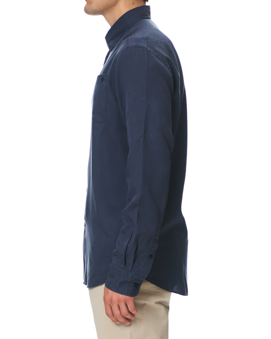 Heren | Overhemden | Morris | Alvin Tencel Shirt Navy
