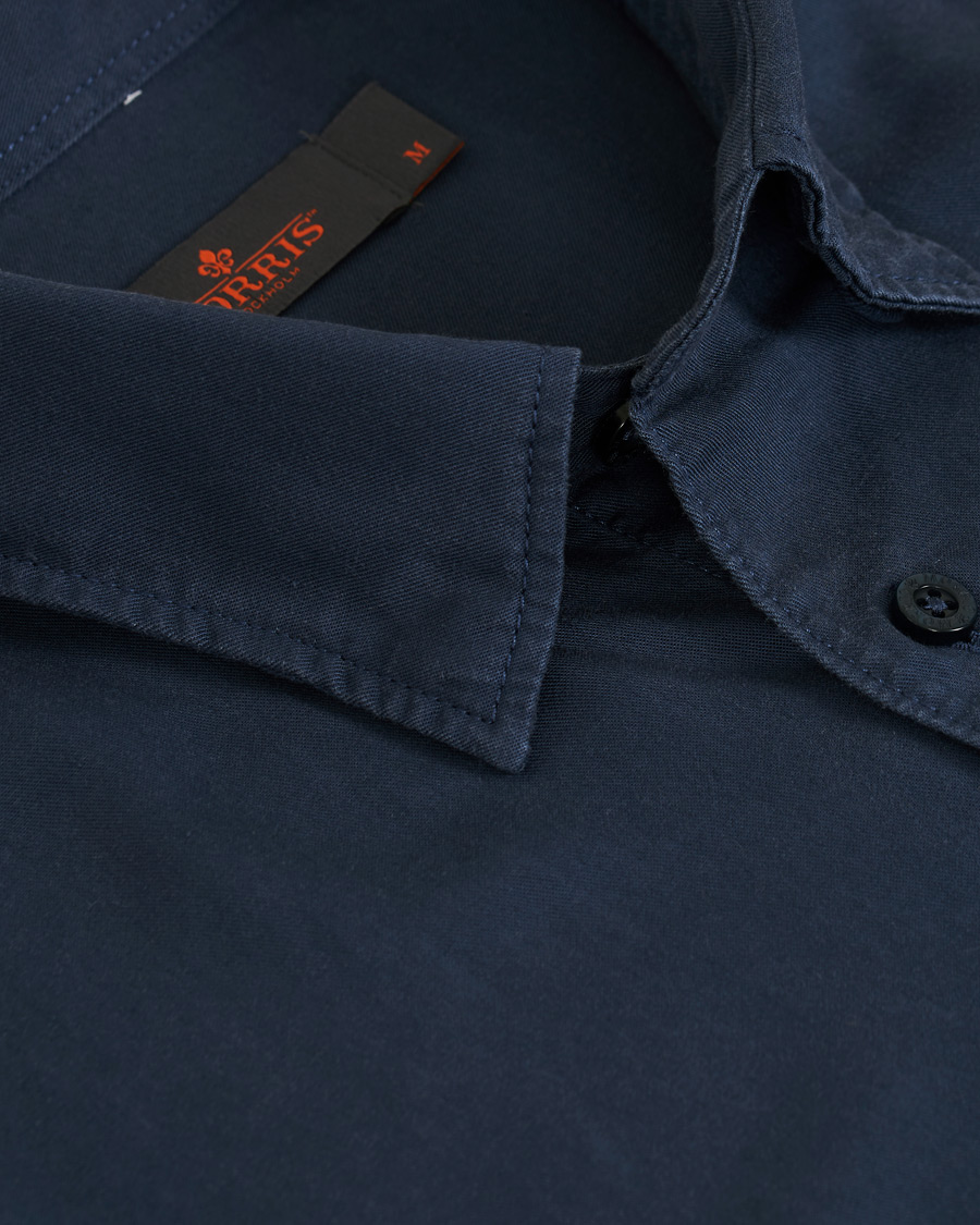Heren | Overhemden | Morris | Alvin Tencel Shirt Navy