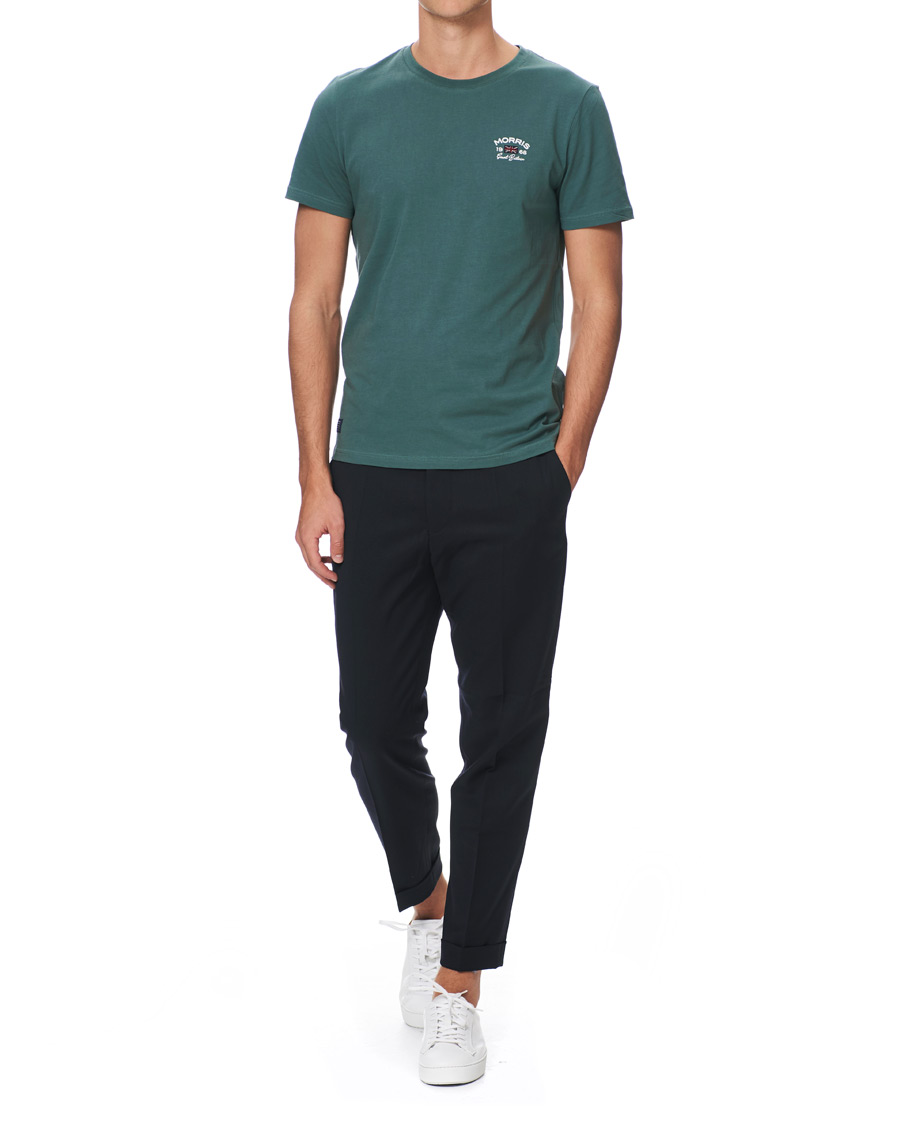 Heren | T-shirts | Morris | Léonce Crew Neck Tee Green