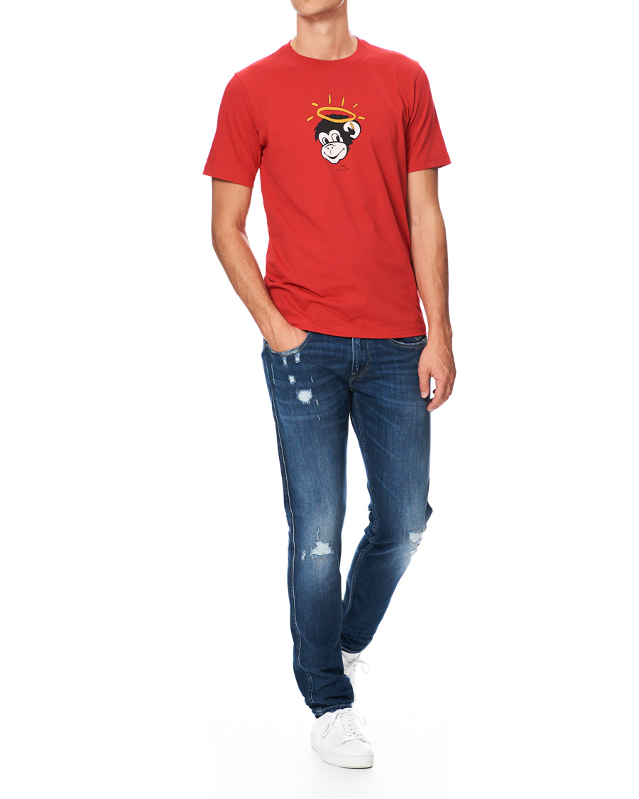 Heren | T-shirts | PS Paul Smith | Regular Fit Monkey Halo Tee Red