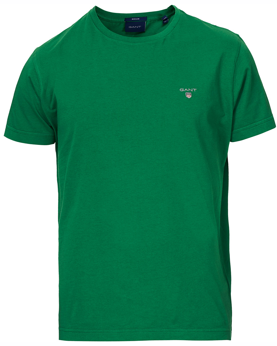 Heren | T-shirts | GANT | Original Crew Neck Tee Amazon Green