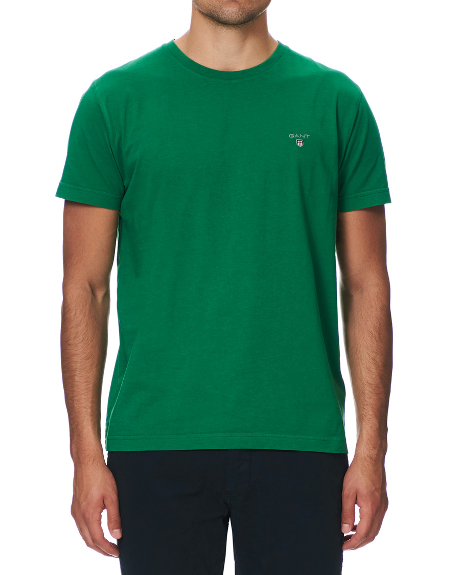 Heren | T-shirts | GANT | Original Crew Neck Tee Amazon Green