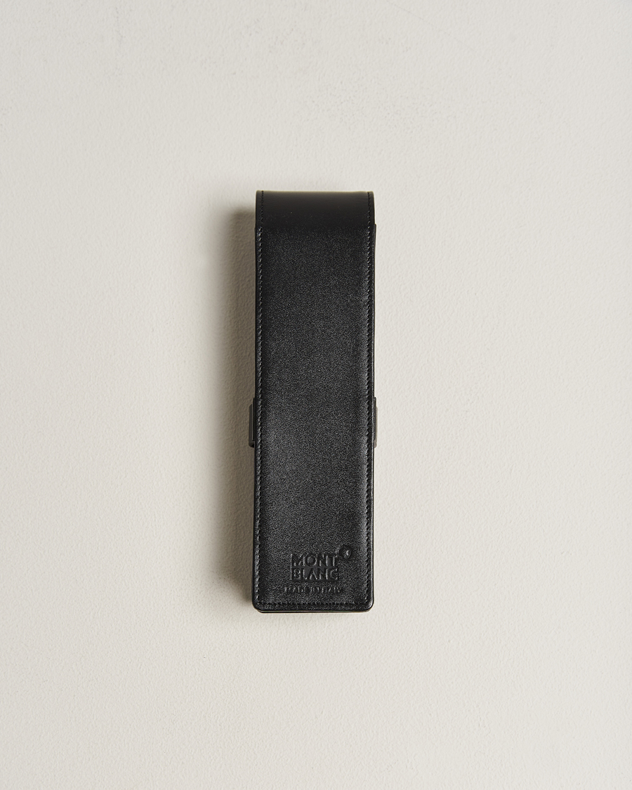 Heren | Montblanc Meisterstück 2 Pen Pouch Clasp Black | Montblanc | Meisterstück 2 Pen Pouch Clasp Black