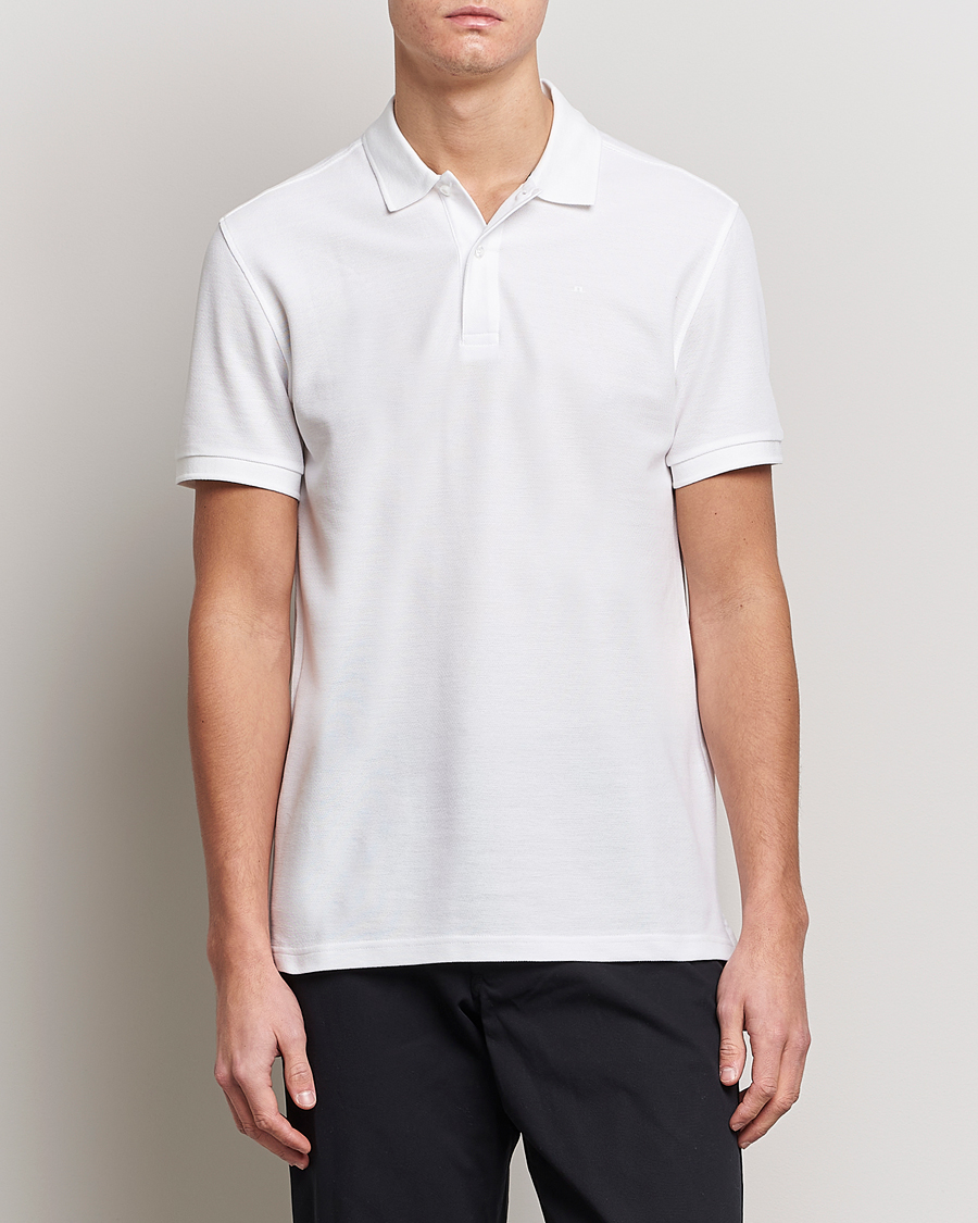 Heren | Polo's | J.Lindeberg | Troy Polo Pique White