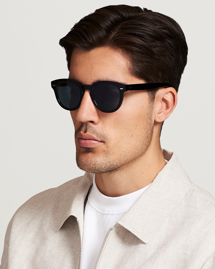 Men | Round Frame Sunglasses | Oliver Peoples | Cary Grant Sunglasses Black/Blue