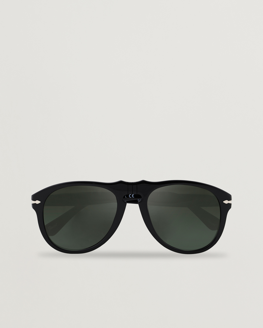 Heren | Zonnebrillen | Persol | 0PO0649 Sunglasses Black/Crystal Green
