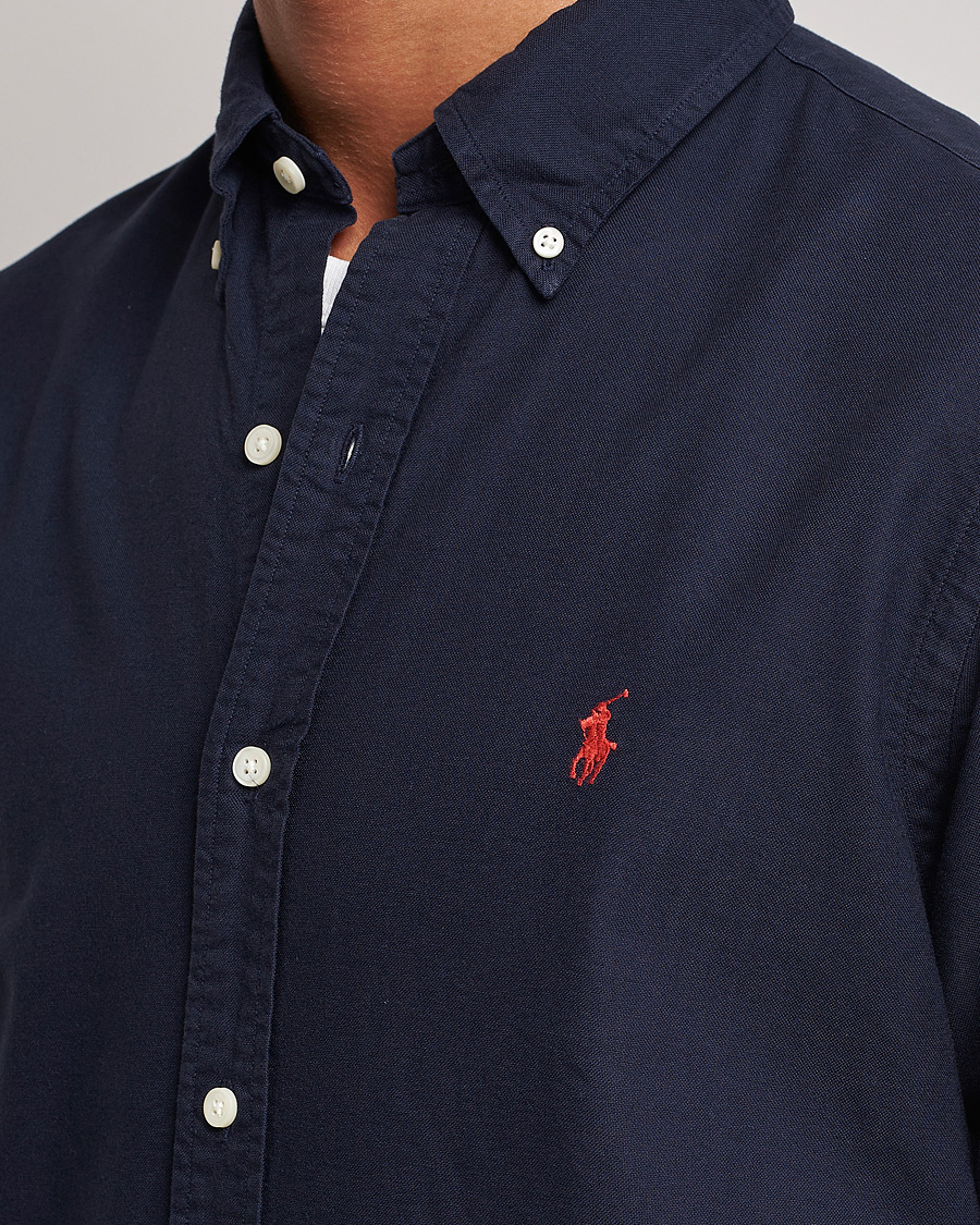 Heren | Overhemden | Polo Ralph Lauren | Custom Fit Garment Dyed Oxford Shirt Navy