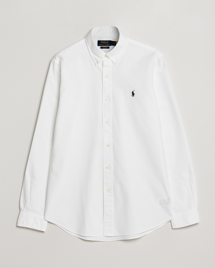 Heren | Overhemden | Polo Ralph Lauren | Custom Fit Garment Dyed Oxford Shirt White