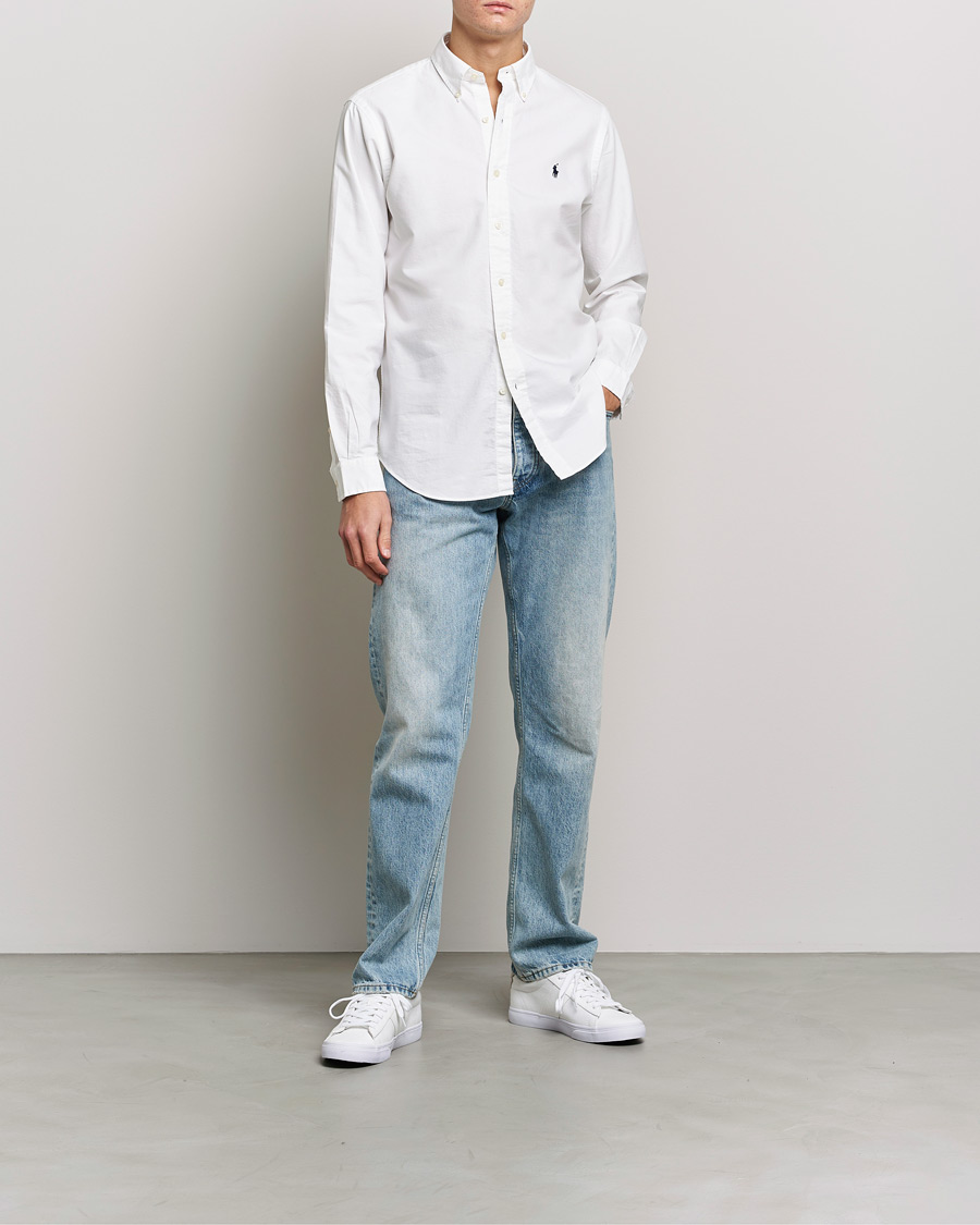 Heren | Overhemden | Polo Ralph Lauren | Custom Fit Garment Dyed Oxford Shirt White