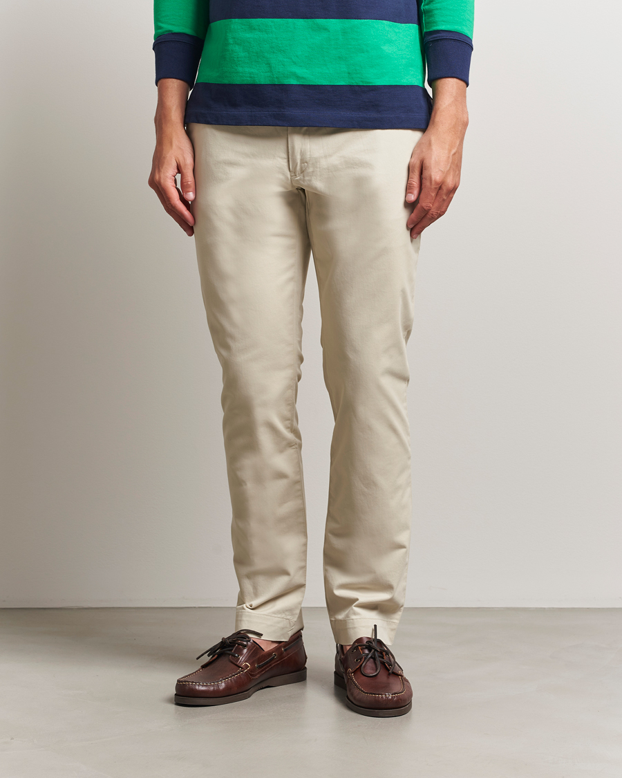 Heren | Broeken | Polo Ralph Lauren | Slim Fit Stretch Chinos Beige